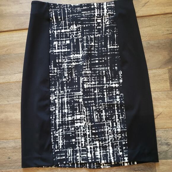 NEW Cynthia Rowley Abstract Panel Pencil Skirt Size Small - Picture 3 of 9